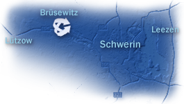 Grafik: Anfahrtskizze zu BeWaTech, Brüsewitz bei Schwerin - Abriss Rückbau Sanierung